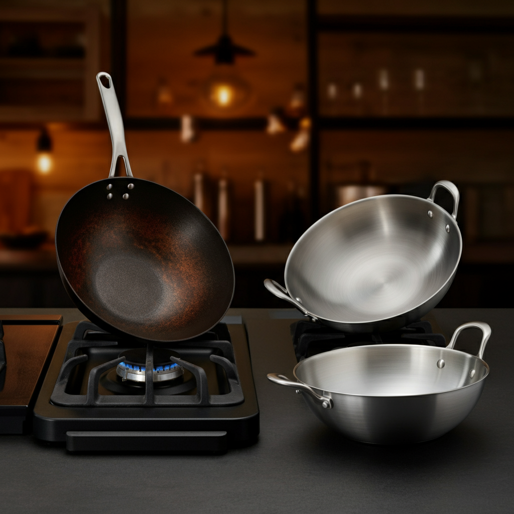 Traditional vs. Stainless Steel Wok