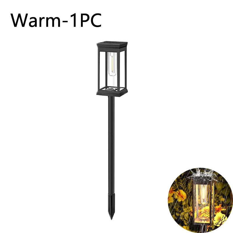 Solar Pathway Lights Outdoor Outdoor Waterproof IP65 Garden Lights for Walkway Yard Backyard Lawn Landscape Lighting Decorative