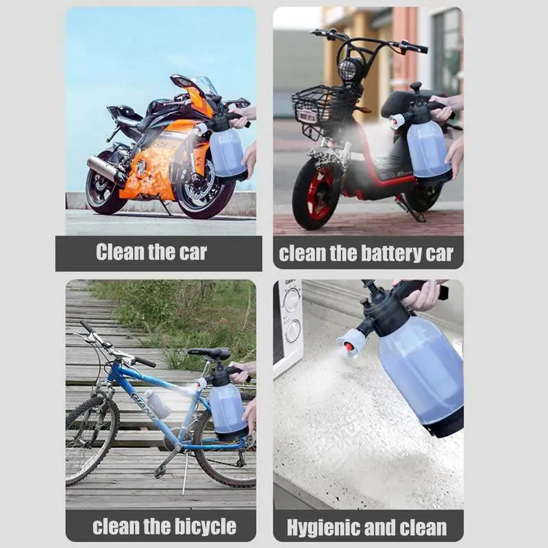 Hand Pump Water Sprayer Watering Gardening High Pressure Car Washer Foam Washing Tool Auto Cleaning Supplies Accessories