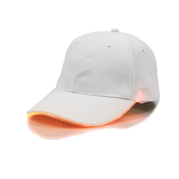 Led Light Hip-Hop Luminous Hat Adjustable Fashion Flashing Baseball Cap Adjustable Kty Bar Party Sporting Night Illumination Cap