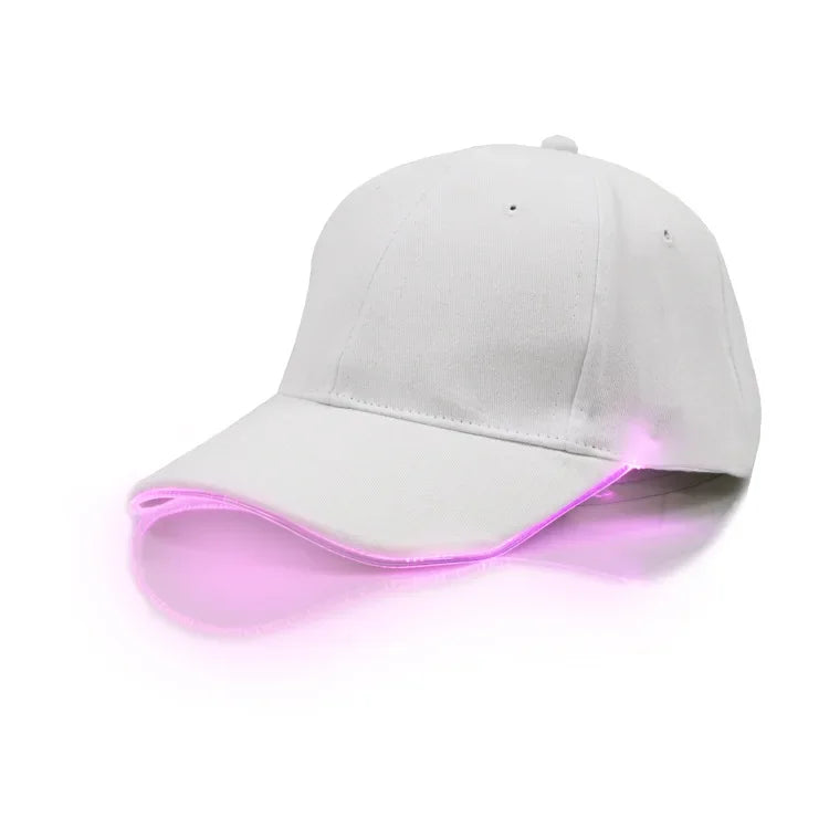 Led Light Hip-Hop Luminous Hat Adjustable Fashion Flashing Baseball Cap Adjustable Kty Bar Party Sporting Night Illumination Cap