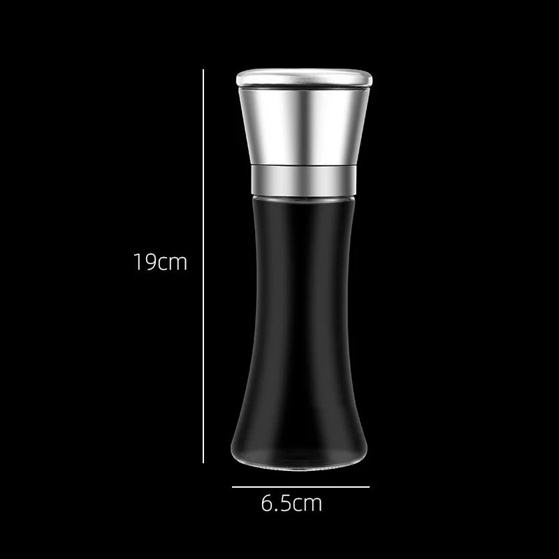 Stainless Steel Salt and Pepper Mill Grinder Spice Herb Glass Shaker Manual Mill Seasoning Grinding Bottle Kitchen Gadgets