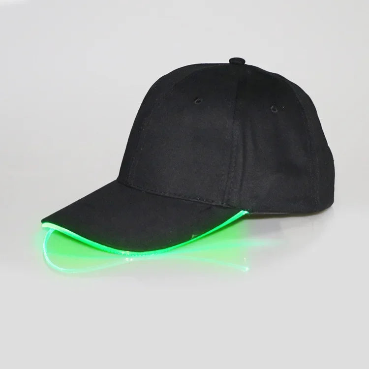 Led Light Hip-Hop Luminous Hat Adjustable Fashion Flashing Baseball Cap Adjustable Kty Bar Party Sporting Night Illumination Cap