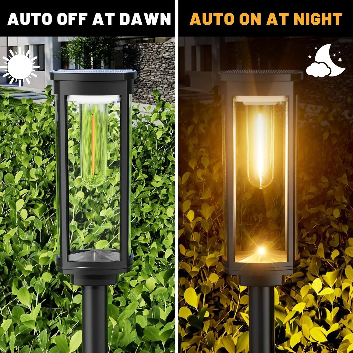 Solar Pathway Lights Outdoor Outdoor Waterproof IP65 Garden Lights for Walkway Yard Backyard Lawn Landscape Lighting Decorative