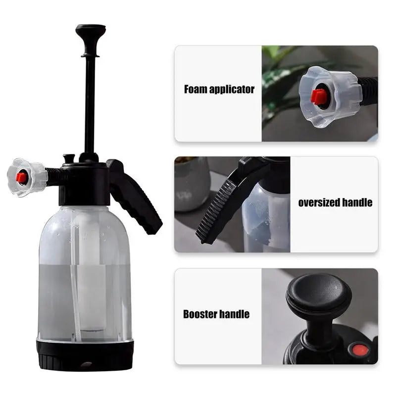 Hand Pump Water Sprayer Watering Gardening High Pressure Car Washer Foam Washing Tool Auto Cleaning Supplies Accessories