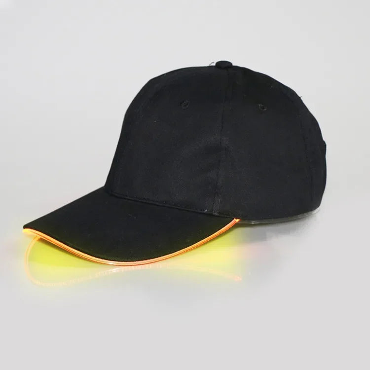 Led Light Hip-Hop Luminous Hat Adjustable Fashion Flashing Baseball Cap Adjustable Kty Bar Party Sporting Night Illumination Cap