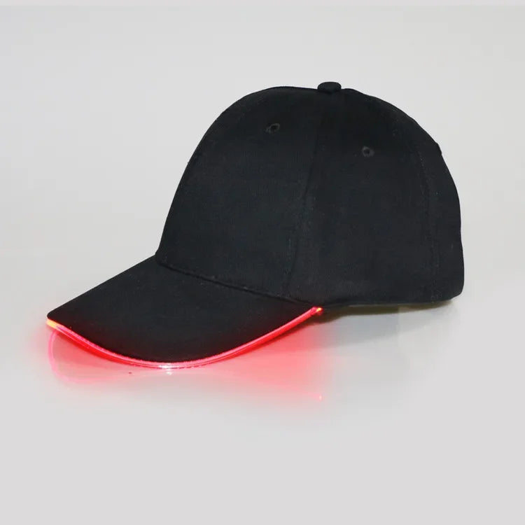 Led Light Hip-Hop Luminous Hat Adjustable Fashion Flashing Baseball Cap Adjustable Kty Bar Party Sporting Night Illumination Cap