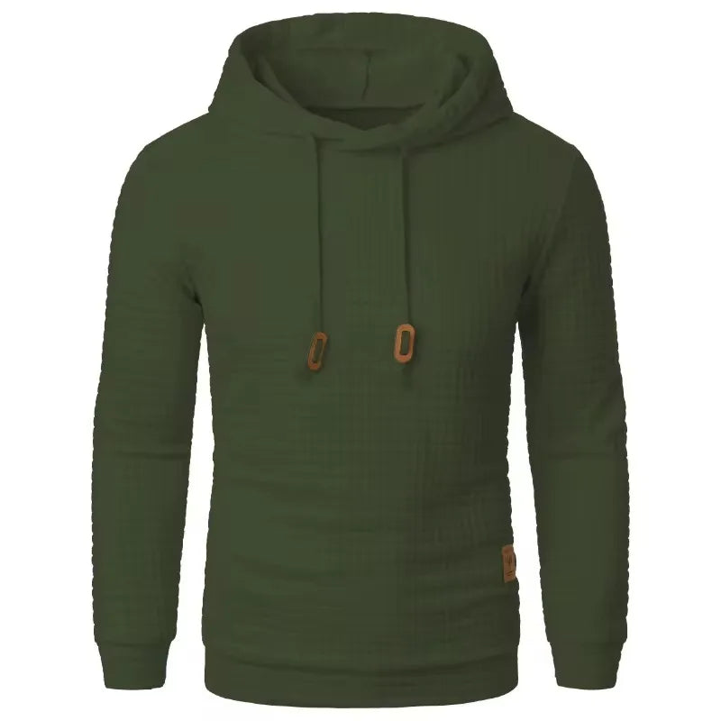 Autumn Men's Long Sleeve Hooded Sweatshirts Breathable Solid Color Hoodie Men Winter Pullover Streetwear Sport Tracksuit Men