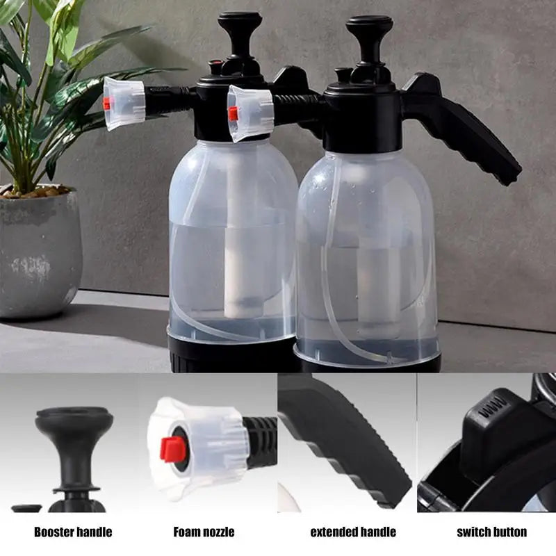 Hand Pump Water Sprayer Watering Gardening High Pressure Car Washer Foam Washing Tool Auto Cleaning Supplies Accessories