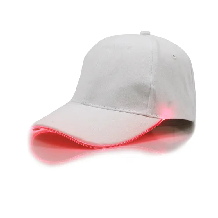 Led Light Hip-Hop Luminous Hat Adjustable Fashion Flashing Baseball Cap Adjustable Kty Bar Party Sporting Night Illumination Cap