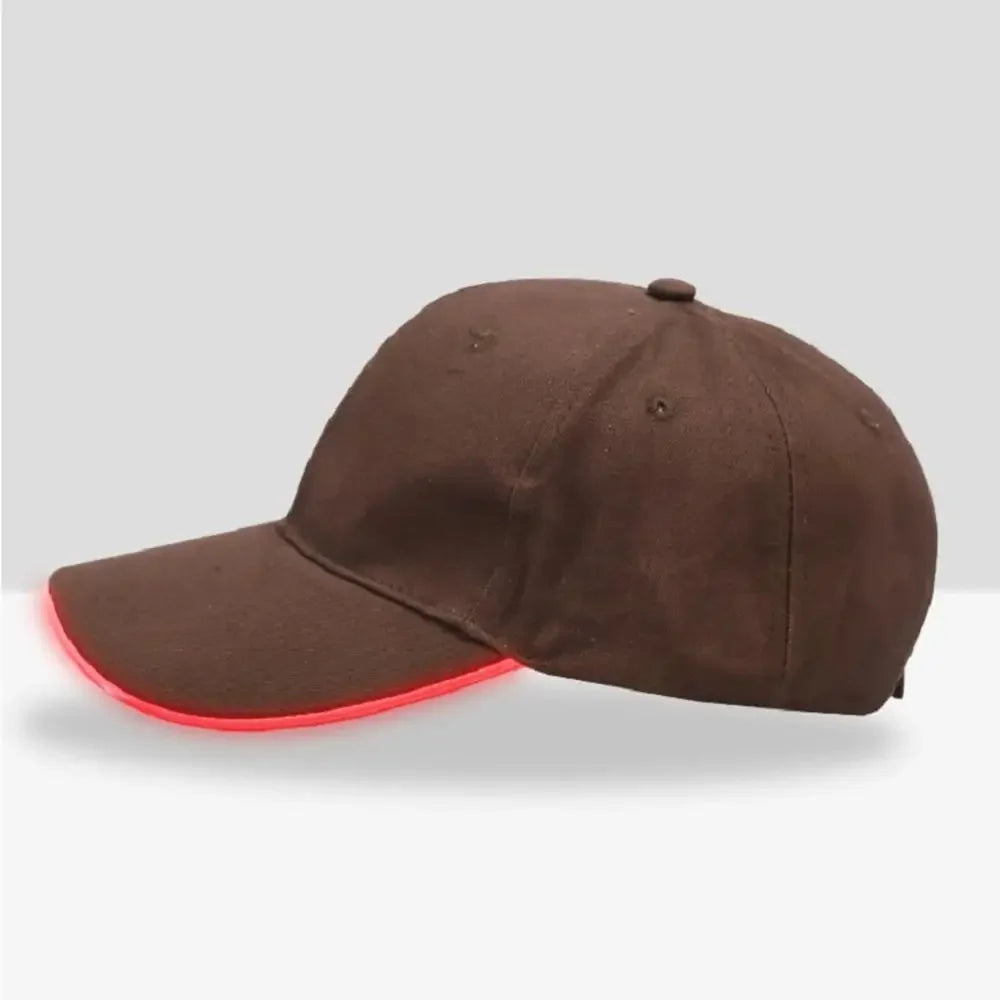 Led Light Hip-Hop Luminous Hat Adjustable Fashion Flashing Baseball Cap Adjustable Kty Bar Party Sporting Night Illumination Cap