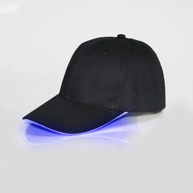 Led Light Hip-Hop Luminous Hat Adjustable Fashion Flashing Baseball Cap Adjustable Kty Bar Party Sporting Night Illumination Cap