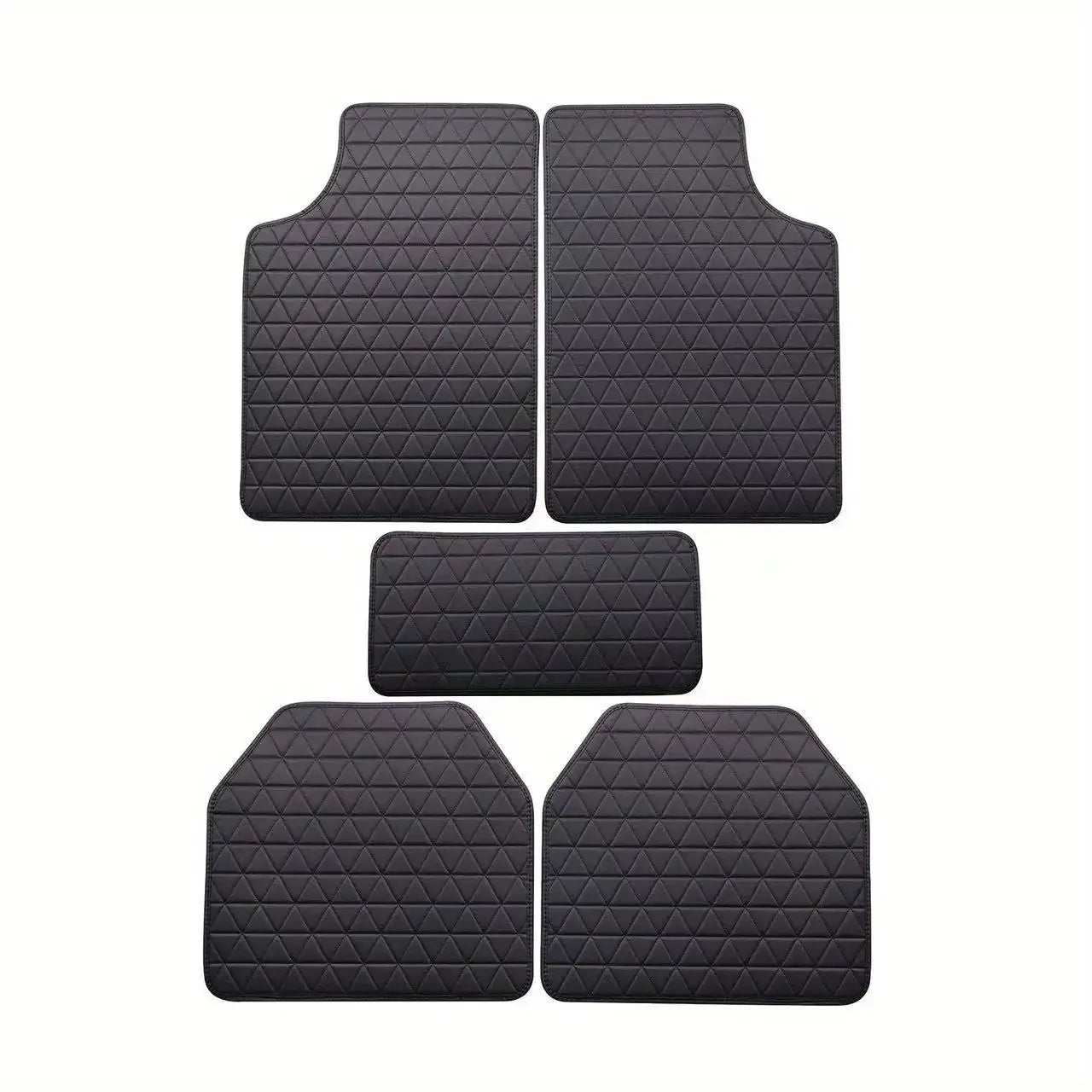 New Car Floor Mats 4PCS Universal PU Leather Waterproof Auto Foot Pad Protector Carpet Front And Rear Mats Set Auto Accessories