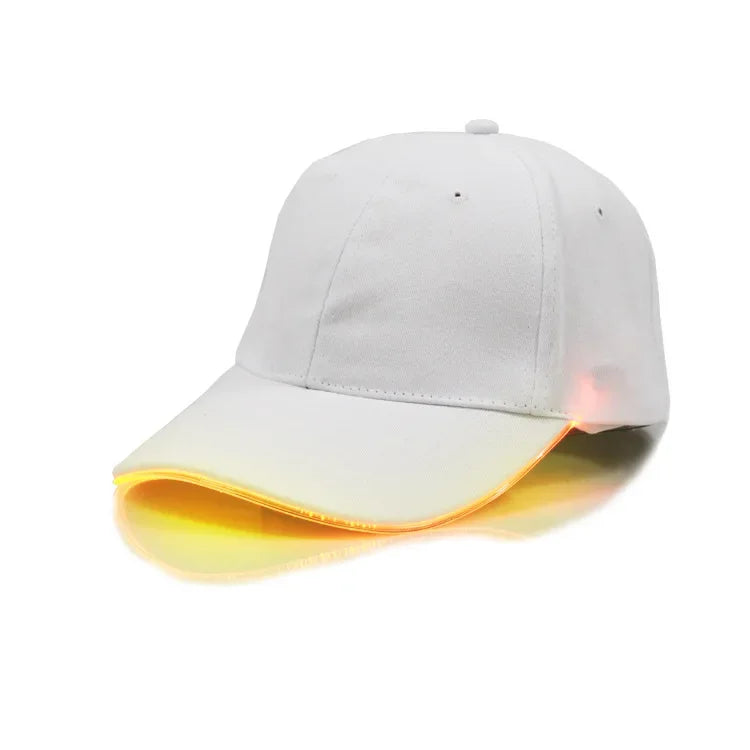 Led Light Hip-Hop Luminous Hat Adjustable Fashion Flashing Baseball Cap Adjustable Kty Bar Party Sporting Night Illumination Cap